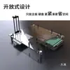 Soporte de Placa Base de Chasis Abierto Totalmente Transparente, Plataforma de Prueba de Metal Desnudo Fácil de Usar, Soporta X79X99