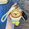 Llavero Creativo de Cuero de Capibara Pequeño Animal Lindo Dibujo Animado Capibara Colgante Exquisito de Bolso de Cuero Regalo