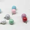 Color de concha imitación aceite brillante perla de imitación colgante llavero colgante bolsa colgante diy tocado cuerda para el pelo material de joyería