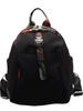 Mochila de Tecido de Nylon Transfronteiriça Feminina Grande Capacidade Casual Nicho Estudante Mochila Escolar Estilo Coreano Versátil Leve Mochila de Viagem