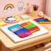 Pluma de Pintura de Pegamento con Purpurina Hecha a Mano para DIY, Pluma de Color Pegajoso, Pigmento de Polvo Dorado, Purpurina, Pluma de Graffiti Creativo para Niños, Transfronterizo