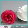 Cabeça de Flor Rosa Diâmetro 9cm Acessórios de Flor Artificial Flor Eterna Flor de Seda Fabricante de Flores Buquê Artificial Flor Seca Haste Única