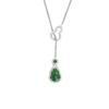 Yuebao Jewelry S925 Prata Esterlina Jade Retro Elegante Folu Gourd Hollow Colar Leve Luxo All-match Elegante Conjunto de Correntes