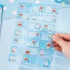 Adesivos de Recompensa Doraemon para Crianças em Idade Pré-Escolar e Professores Adesivos de Recompensa para Elogios Podem Escrever Sobrenomes e Suportam Entrega