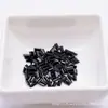 Cabochões de espinélio preto natural, redondos, ovais, em formato de pera, formato marquise, vários tamanhos, pedras soltas para cravação, atacado do fabricante