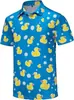 Comercio Exterior Wholesale Camisa Polo Patriótica con Estampado de Bandera Americana del Día de la Independencia para Hombre de Manga Corta Impresión Digital 3D