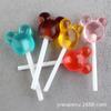 Accesorios de resina de piruleta de amor, comida y juego, casa de muñecas de caramelo, tienda de conveniencia, supermercado, crema, pegamento, funda de teléfono, material