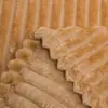 Manta a Rayas de Franela Coral Terciopelo de Cordero Textiles para el Hogar Tela para el Hogar Manta para Mascotas Tela para Pijamas