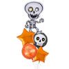 Nuevo Halloween de Cinco Piezas Cabeza de Calabaza Fantasma Gato Negro Globo de Película de Aluminio Fiesta de Empresa Decoración de Fiesta