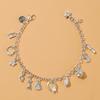 Pulseira Transfronteiriça Europeia e Americana Temperamento Moda 13 Pingentes Pulseira Feminina Multi-elemento Moda Simples Enfeites de Mão