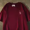 Camiseta de Manga Corta con Estampado de Mariposa de Marca de Moda para Hombre Hip-Hop High Street Top