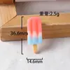 Resina Fofo Brinquedo de Comida Gradiente Sorvete Creme Cola DIY Capa de Celular Grampo de Cabelo Acessórios de Cabelo Copo de Água Adesivo Materiais de Produção