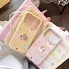 Funda Coreana Estilo Lindo y Adorable de Manzana para Teléfono Móvil 18Pro iPhone16 Dibujo Animado 3D 14 Funda Suave 17 Adecuada para 15