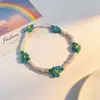 Pulsera Bohemia de Semillas de Flores Margaritas de Colores, Flores Pequeñas, Fresca y Dulce