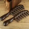 Venta al por mayor de fábrica Peine Masajeador de Meridianos del Cuero Cabelludo de Dientes Anchos y Mango Largo para Mujeres Cabello Largo Cabello Rizado Peine Masajeador de Meridianos del Cuero Cabelludo para el Hogar