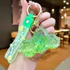Llavero Creativo de Botella de Derrape de Motocicleta Colorida de Fantasía Juguete de Descompresión de Arena de Cristal Lindo Pequeños Adornos Cumpleaños