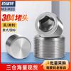 Tapón de garganta de enchufe hexagonal de acero inoxidable 304 tapón de rosca de tapón de aceite NPT tapón de aceite tapón de tapón cabeza de tapón 2 puntos 4 puntos 6 puntos 1 pulgada