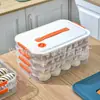 Caja de Conservación para el Hogar de Gran Capacidad Portátil Multicapa Bandeja para Dumplings Caja de Almacenamiento con Temporizador Combinación Caja para Dumplings Congelados