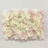 Fondo de Pared de Flores Artificiales Arreglo Floral para Fondo de Transmisión en Vivo de Influencer Hortensia Rosa Arreglo de Flores de Plástico para Sala de Transmisión en Vivo