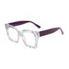 Montura de gafas lisa de montura grande de color moderno a juego transfronteriza, que afina el rostro, moda europea y americana, montura grande, espejo plano anti luz azul Bl922