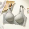 Ropa interior roja sin costuras con copa de aire para el año zodiacal, banda de gel de soporte suave, copa fija, sujetador inalámbrico para pechos pequeños para realzar