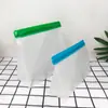 Bolsa Cuadrada de Fondo Grueso PEVA Transfronteriza Personalizada, Bolsa Gruesa, Bolsa para Alimentos, Conservación en Refrigerador, Impermeable, Bolsa con Cierre Hermético Tri-dimensional Mate