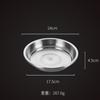 Placa de Acero Inoxidable 304 Disco Engrosamiento y Profundización Disco Plato para Cocinar al Vapor Plato para Cocinar al Vapor de Repostería Casera Plato para Sopa Disco Plato Plato