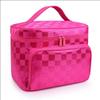 Bolsa de Maquiagem Portátil para Mulheres, Grande Capacidade, Bolsa de Maquiagem Dobrável em Jacquard, Suprimentos de Viagem, Necessaire, Mais Vendido