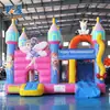 Trampolín Inflable para Niños con Tobogán Castillo de Cuento de Hadas País de las Maravillas Castillo Inflable Zona de Juegos Equipo de Diversión al Aire Libre Venta Directa de Fábrica