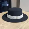 Elegância francesa estilo Hepburn, chapéu de lã de copa reta, moda versátil retrô britânica, chapéu de pescador feminino da moda