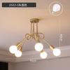 Lámpara de techo nórdica simple de estrella de cinco puntas, lámpara de hierro para sala de estar, lámpara de araña para habitación de niños, lámparas de habitación, iluminación de restaurante