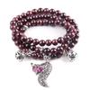 Venta directa de fábrica nueva pulsera de cristal pulsera de granate natural pulsera para mujer regalo de vacaciones venta al por mayor una variedad de opcional