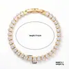 Pulsera extraíble de lujo ligero transfronteriza para hombres y mujeres, cobre exquisito incrustado con circonio, joyería de nicho versátil de alta gama