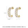 Pendientes de Cuentas Pequeñas de Arroz de Vidrio Bohemio Jinse Moda Coreana Elegantes Pendientes de Perla Diseño ins