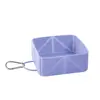 Suministrado directamente por el fabricante, cuenco de viaje portátil para mascotas, cuenco plegable de silicona para gatos y perros, cuenco para beber y comer al aire libre para perros y gatos