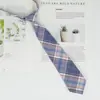 Camisa de corbata pequeña para mujer Jk Estilo universitario Suave Una cuchilla Ins japonés Chica Versátil Cuadros Sin golpe Uniforme estudiantil