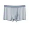 Fábrica de Origem de Roupa Íntima Sem Costura Feita Sob Medida Roupa Íntima Masculina de Seda Gelada Oem Produto Novo de Verão Boxer Briefs que Absorvem a Umidade
