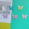 Claro punto de onda mariposa accesorios diy tocado horquilla material hecho a mano accesorios para zapatos con agujeros para funda de teléfono móvil accesorios al por mayor