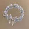 Pulseira de Contas Borboleta Chinesa, Mesmo Estilo para Mulheres, Impressão de Luxo Leve, Temperamento Nicho de Alto Padrão, Pulseira de Casal, Presente para Melhor Amiga