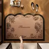 Alfombrilla de piso de tierra de diatomeas estilo europeo para entrada de baño, alfombrilla antideslizante para pies, alfombrilla de piso para baño, alfombrilla absorbente de secado rápido para inodoro