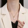 Colar de Prata Esterlina 925 Estilo Europeu e Americano Pérola Irregular Barroca com Fecho Ot, Moderno e Único, Estilo Minimalista Xl0021