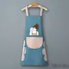 Delantal de cocina doméstico lavable, impermeable y a prueba de aceite, cinturilla de cocina de moda para hombres y mujeres, ropa de trabajo.