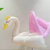 Boia Inflável com Protetor Solar, Boia de Assento de Cisne para Bebê, Boia de Assento Infantil Antiviro, Boia Flutuante Espessada com Assento entre as Pernas