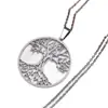 Colgante Árbol de la Vida Transfronterizo Europeo y Americano DIY Acero Inoxidable Collar para Mujer Joyería Personalizada de Nicho Colgante Regalo para Hombres