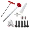 Kit de Ferramentas para Instalação de Válvulas, Ferramenta de Reparo de Pneus, Ferramenta para Núcleo de Válvula de Reparo de Pneus, Chave Removedora de Válvulas