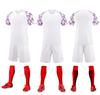 Venta al por mayor rápida, ropa de fútbol de manga corta de secado rápido, uniforme de equipo de entrenamiento de competición, uniforme deportivo de fútbol, traje para niños, hombres y mujeres, transpirable