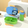 Lancheira de Aço Inoxidável Transfronteiriça Compartimento para Micro-ondas Lancheira Selada à Prova de Vazamentos Portátil Lancheira de Estudante Lancheira Infantil