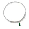 Collar Gargantilla Súper Brillante de Zirconia de Lujo Ligero con Forma de Gota de Agua, Estilo Europeo y Americano, Único y Elegante Collar para Clavícula para Suéteres de Mujer, Venta al por Mayor