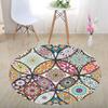 Alfombra redonda transfronteriza trampa de payaso 3D tridimensional blanco y negro geométrica ilusión óptica alfombra sala de estar dormitorio alfombra mesa de café