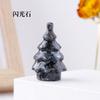 Árbol de Navidad de Cristal Natural Transfronterizo Tallado Espécimen de Mineral de Piedra de Cristal Adornos de Decoración para Festivales Europeos y Americanos